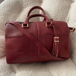 Tory Burch Red Leather Shoulder Bag